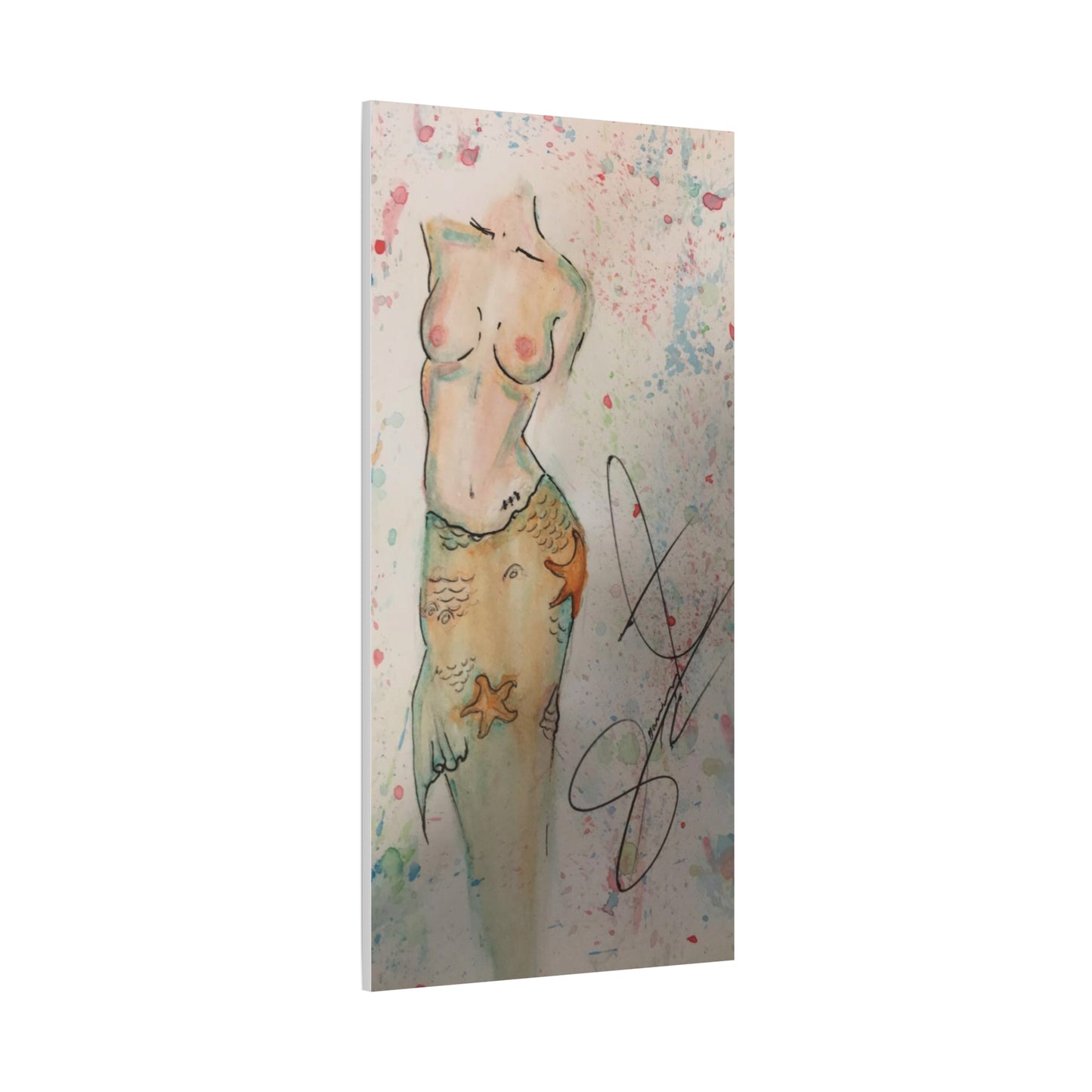 The Mermaid- Matte Canvas, Stretched, 1.25"