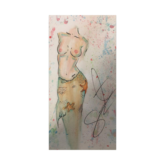 The Mermaid- Matte Canvas, Stretched, 1.25"