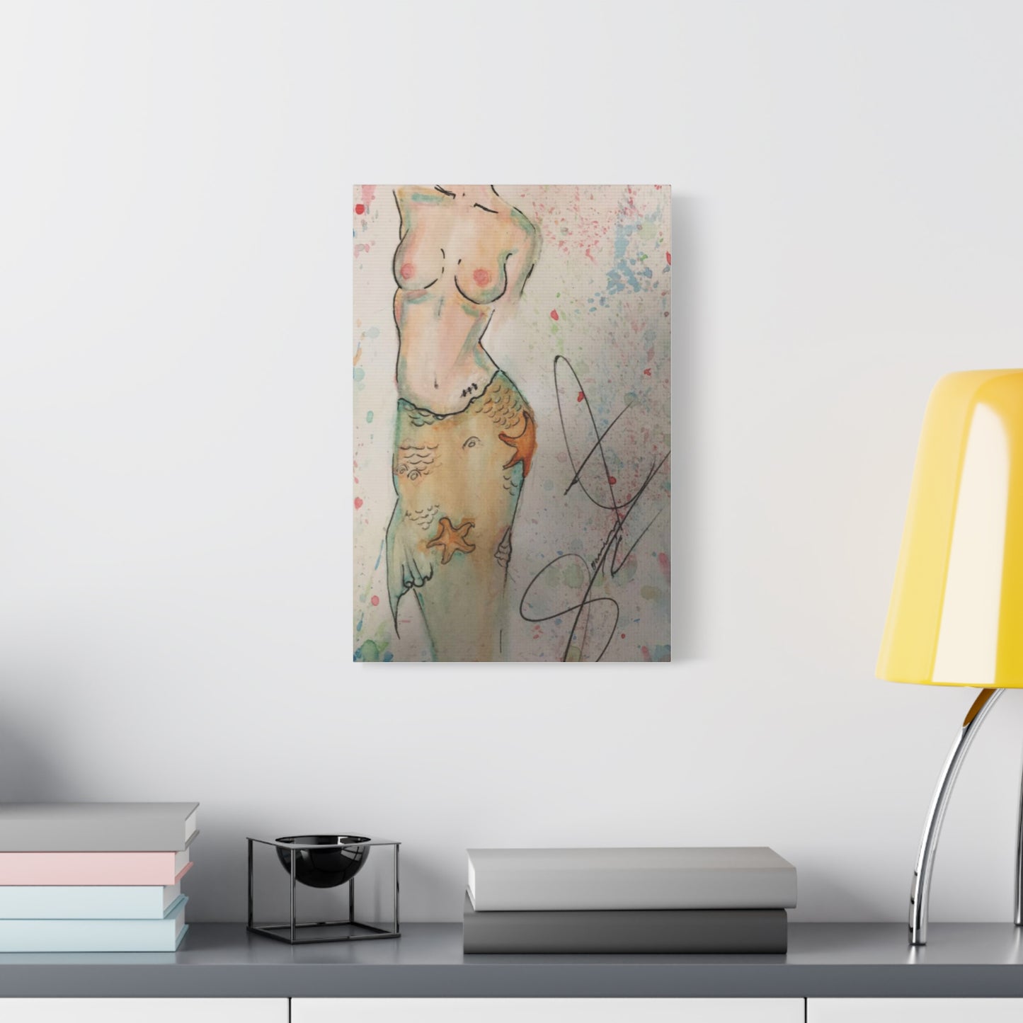 The Mermaid- Matte Canvas, Stretched, 1.25"