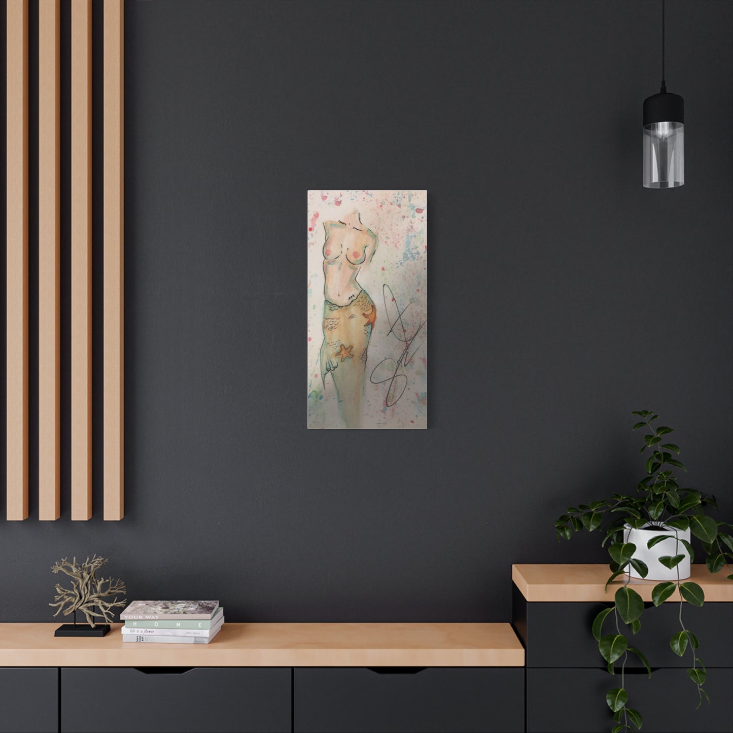 The Mermaid- Matte Canvas, Stretched, 1.25"