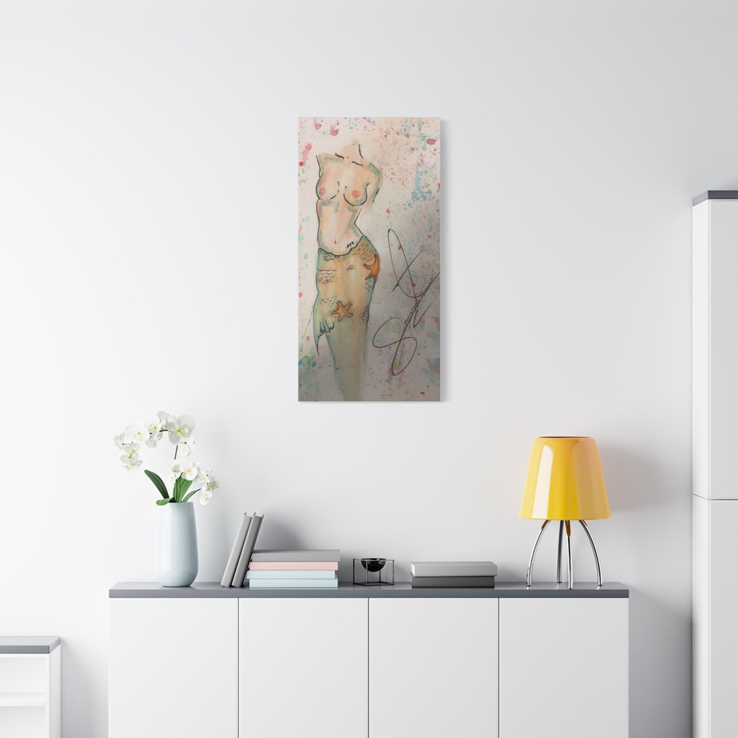 The Mermaid- Matte Canvas, Stretched, 1.25"