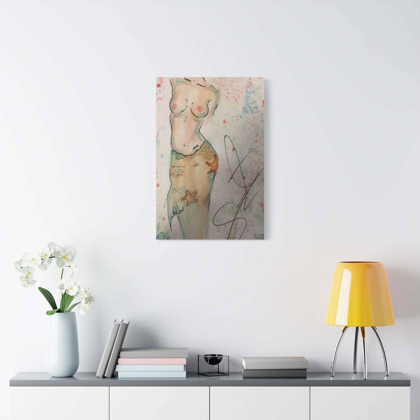 The Mermaid- Matte Canvas, Stretched, 1.25"