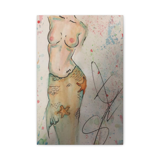 The Mermaid- Matte Canvas, Stretched, 1.25"