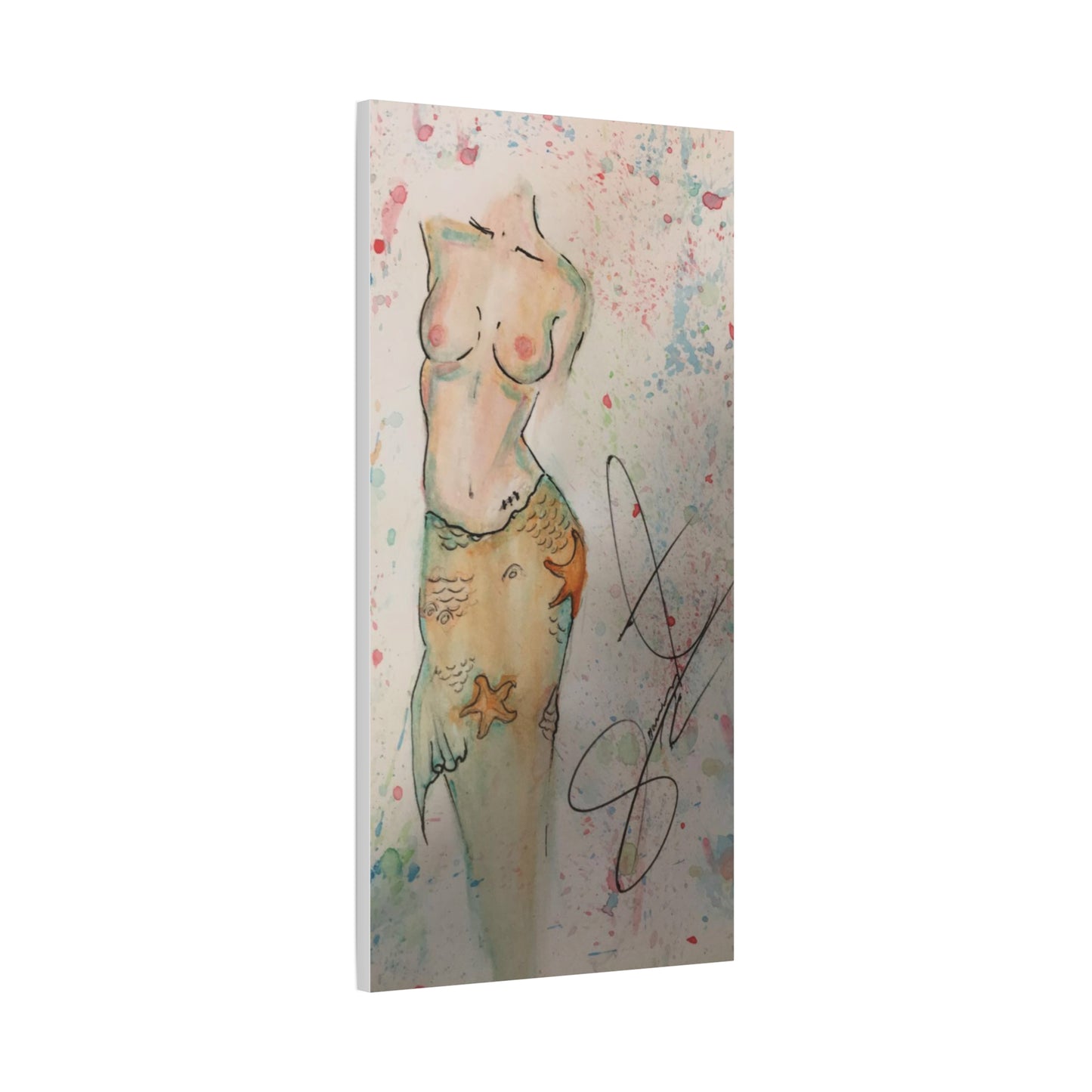 The Mermaid- Matte Canvas, Stretched, 1.25"