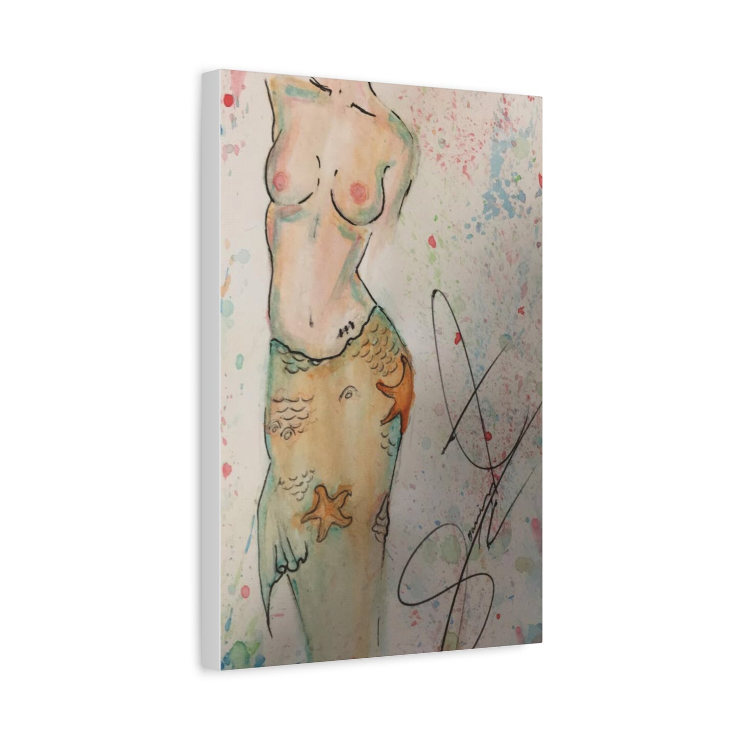 The Mermaid- Matte Canvas, Stretched, 1.25"