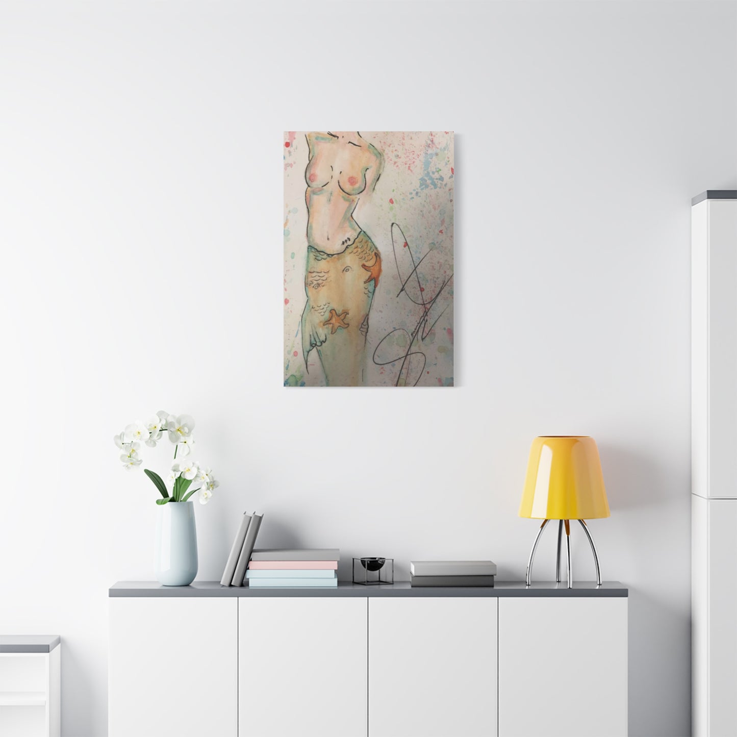 The Mermaid- Matte Canvas, Stretched, 1.25"