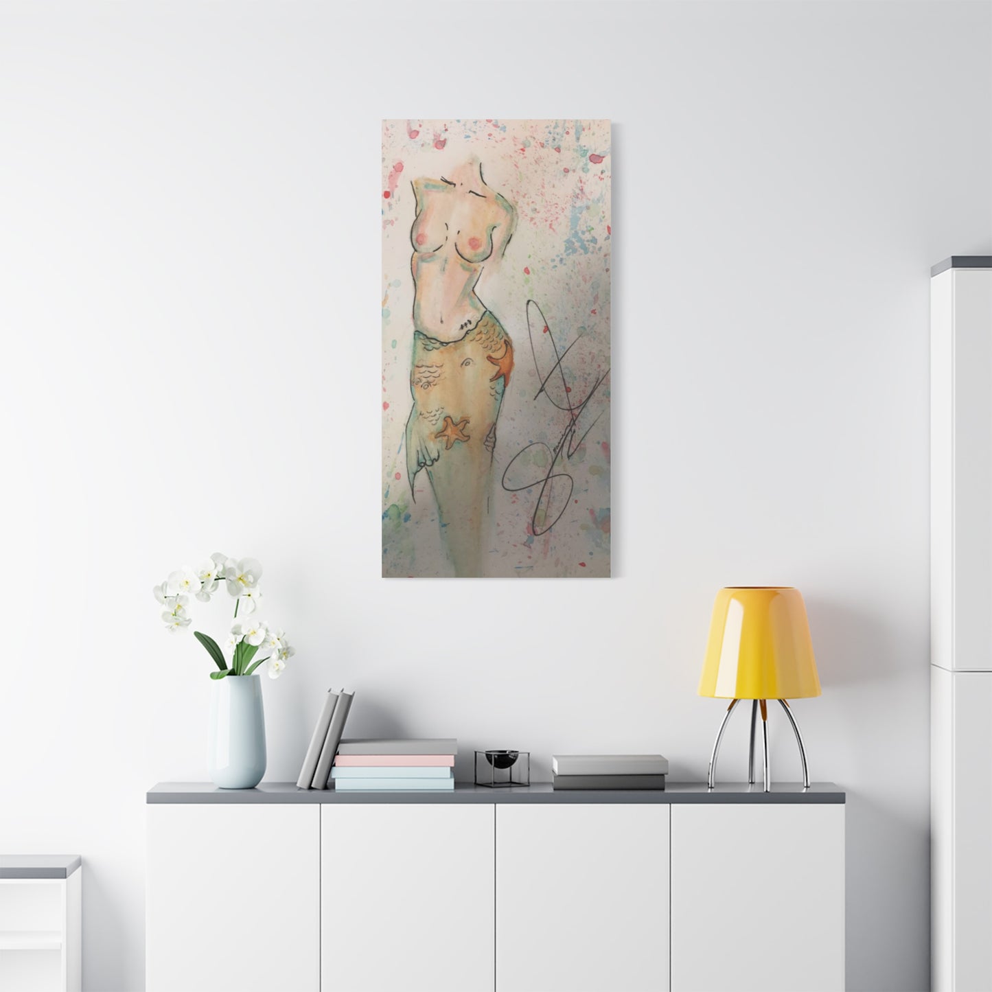 The Mermaid- Matte Canvas, Stretched, 1.25"